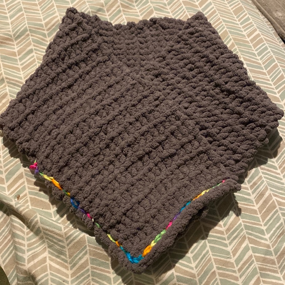 Hand made knitted scarf